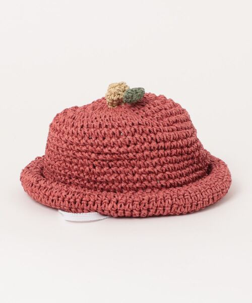 HAKKA BABY（ハッカベビー）の「[ベビー]とんがりフルーツハット（ハット・キッズ・レッド/イエロー・SS/S）」の2枚目の写真
