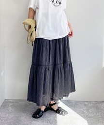 fredy emue | コットンレースティアードスカート(スカート)