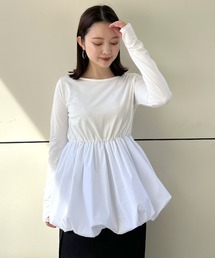 STYLEVOICE  バルーンヘムペプラムトップス 82306047b_1_d_215.jpg