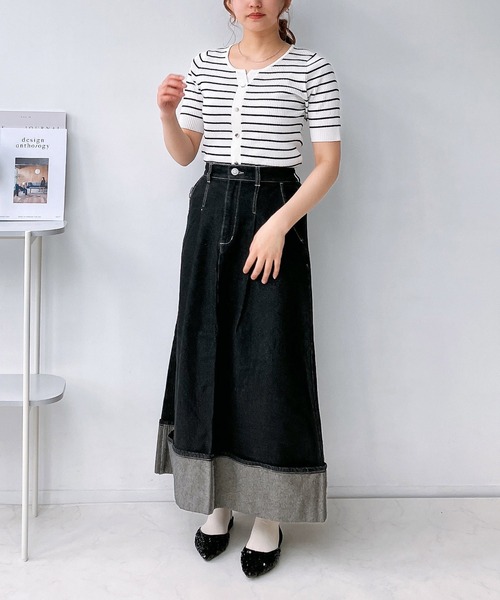 AS KNOW AS plus（アズノゥアズプラス）の「◎ロールアップデニム