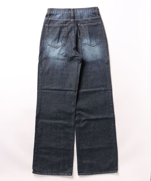 AMBIENT（アンビエント）の「ワイドレッグフルレングスデニムパンツ（デニムパンツ・レディース・インディゴブルー/ダークインディゴブルー・S）」の13枚目の写真