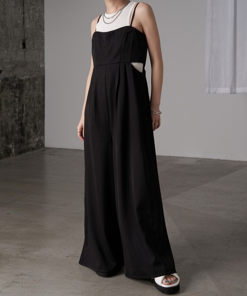 RAY CASSIN（レイカズン）の「マルチウェイコンビネゾン（サロペット/オーバーオール・レディース・アイボリー/ブラック/グレー系その他/ブラック系その他・FREE）」の10枚目の写真