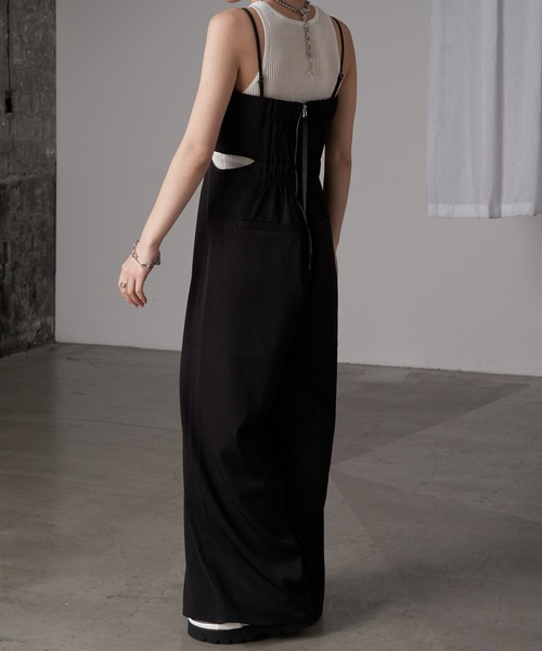 RAY CASSIN（レイカズン）の「マルチウェイコンビネゾン（サロペット/オーバーオール・レディース・アイボリー/ブラック/グレー系その他/ブラック系その他・FREE）」の13枚目の写真