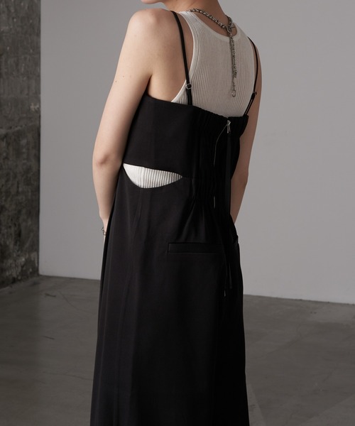 RAY CASSIN（レイカズン）の「マルチウェイコンビネゾン（サロペット/オーバーオール・レディース・アイボリー/ブラック/グレー系その他/ブラック系その他・FREE）」の12枚目の写真