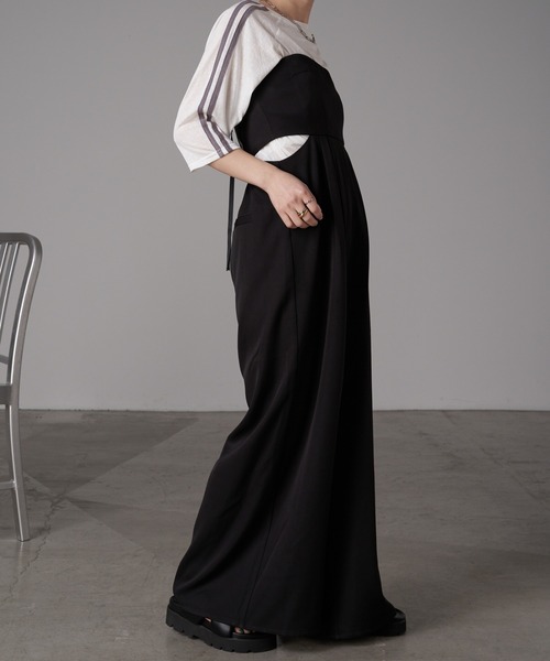 RAY CASSIN（レイカズン）の「マルチウェイコンビネゾン（サロペット/オーバーオール・レディース・アイボリー/ブラック/グレー系その他/ブラック系その他・FREE）」の8枚目の写真