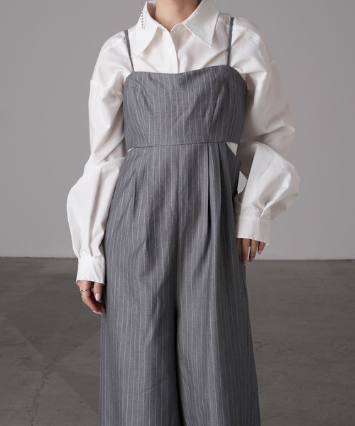 RAY CASSIN（レイカズン）の「マルチウェイコンビネゾン（サロペット/オーバーオール・レディース・アイボリー/ブラック/グレー系その他/ブラック系その他・FREE）」の18枚目の写真