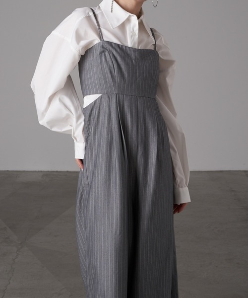 RAY CASSIN（レイカズン）の「マルチウェイコンビネゾン（サロペット/オーバーオール・レディース・アイボリー/ブラック/グレー系その他/ブラック系その他・FREE）」の19枚目の写真