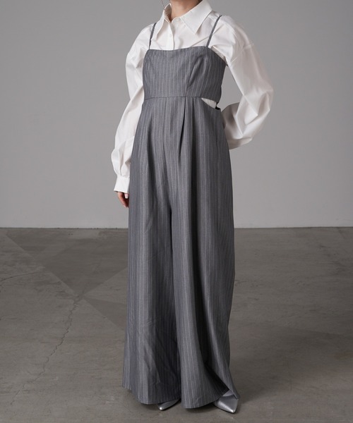 RAY CASSIN（レイカズン）の「マルチウェイコンビネゾン（サロペット/オーバーオール・レディース・アイボリー/ブラック/グレー系その他/ブラック系その他・FREE）」の17枚目の写真