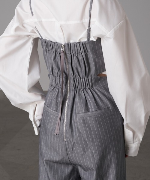 RAY CASSIN（レイカズン）の「マルチウェイコンビネゾン（サロペット/オーバーオール・レディース・アイボリー/ブラック/グレー系その他/ブラック系その他・FREE）」の16枚目の写真