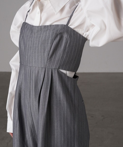 RAY CASSIN（レイカズン）の「マルチウェイコンビネゾン（サロペット/オーバーオール・レディース・アイボリー/ブラック/グレー系その他/ブラック系その他・FREE）」の15枚目の写真