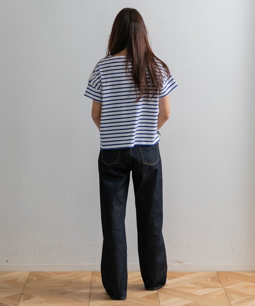 YANUK(ヤヌーク)の「YANUK ボーイズストレート LEA OWI(デニムパンツ・レディース・インディゴブルー・23/24/25)」の14枚目の写真