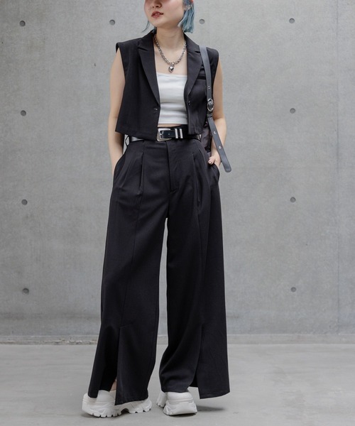 PAGEBOY（ページボーイ）の「2WAYショートジャケット（テーラードジャケット・レディース・グレー/チャコールグレー/ブラック・FREE）」の7枚目の写真