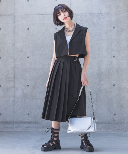 PAGEBOY（ページボーイ）の「2WAYショートジャケット（テーラードジャケット・レディース・グレー/チャコールグレー/ブラック・FREE）」の12枚目の写真