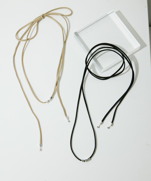 Firsthand（ファーストハンド）の「Firsthand/ファーストハンド CORD NECKLACE / コードネックレス ビーズ（ネックレス・レディース・ブラック/ベージュ・FREE）」の3枚目の写真