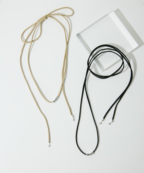 Firsthand（ファーストハンド）の「Firsthand/ファーストハンド CORD NECKLACE / コードネックレス ビーズ（ネックレス・レディース・ブラック/ベージュ・FREE）」の4枚目の写真