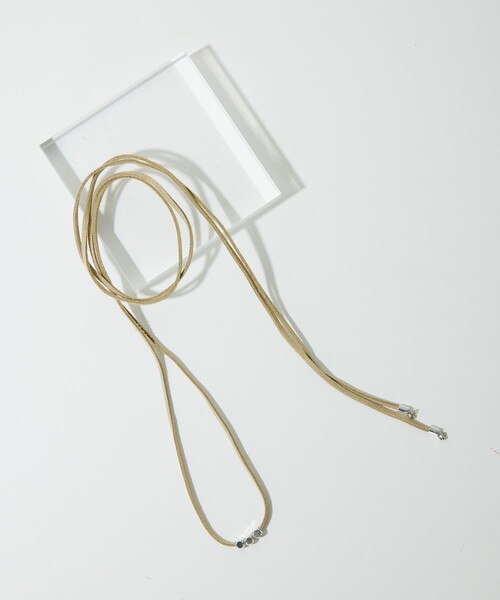 Firsthand（ファーストハンド）の「Firsthand/ファーストハンド CORD NECKLACE / コードネックレス ビーズ（ネックレス・レディース・ブラック/ベージュ・FREE）」の6枚目の写真