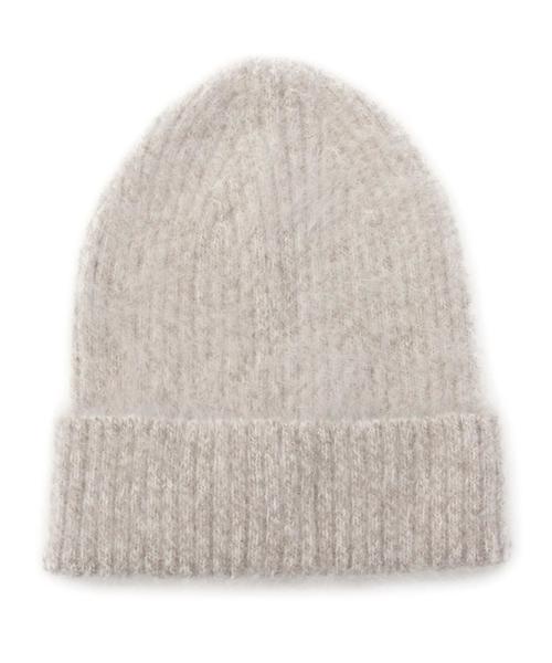 BEAUTY&YOUTH UNITED ARROWS(ビューティーアンドユースユナイテッドアローズ)の「BY ミックスカラーアンゴラニットキャップ◆(ニットキャップ/ビーニー・レディース・グレー/ナチュラル/オリーブ/ネイビー・フリー)」の3枚目の写真