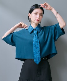 HARE | イソザイネクタイツキショートシャツ(HARE)(シャツ/ブラウス)