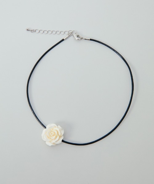 人気DEW E DEW E Rose Tie Choker Necklace ローズチョーカー NEW】Rose code choker（チョーカー）｜whim（ウィム）の