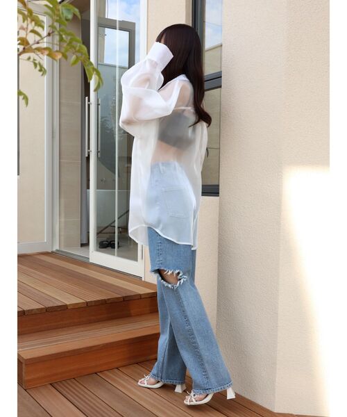 EATME（イートミー）の「シアービッグシャツ（シャツ/ブラウス）」 - WEAR