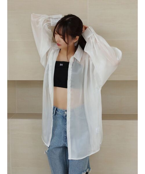 EATME（イートミー）の「シアービッグシャツ（シャツ/ブラウス）」 - WEAR