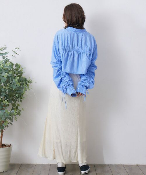 RETRO GIRL(レトロガール)の「細プリーツロングSK(スカート・レディース・ブラック/ブルー系その他/ナチュラル/シルバー・FREE)」の13枚目の写真