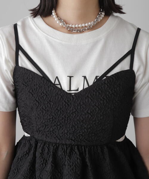 FREE'S MART（フリーズマート）の「◆サイドカッティングペプラムビスチェ（シャツ/ブラウス・レディース・ホワイト/ピンク/ブラック・FREE）」の13枚目の写真