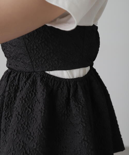 FREE'S MART（フリーズマート）の「◆サイドカッティングペプラムビスチェ（シャツ/ブラウス・レディース・ホワイト/ピンク/ブラック・FREE）」の14枚目の写真