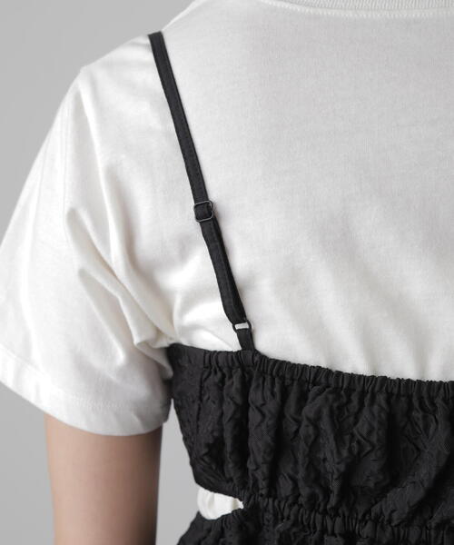 FREE'S MART（フリーズマート）の「◆サイドカッティングペプラムビスチェ（シャツ/ブラウス・レディース・ホワイト/ピンク/ブラック・FREE）」の16枚目の写真