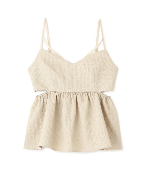 FREE'S MART（フリーズマート）の「◆サイドカッティングペプラムビスチェ（シャツ/ブラウス・レディース・ホワイト/ピンク/ブラック・FREE）」の19枚目の写真