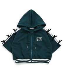 【ACTIVE/接触冷感/セットアップ可】タンタケりぼんライントラックジャケット