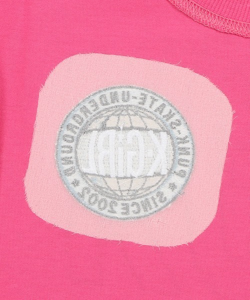 X-girl Stages（エックスガールステージス）の「脇シャーリングビッグロゴ半袖Tシャツ（Tシャツ/カットソー・キッズ・オフホワイト/ブラック/ピンク・110cm/120cm/130cm/140cm/100cm/90cm）」の11枚目の写真