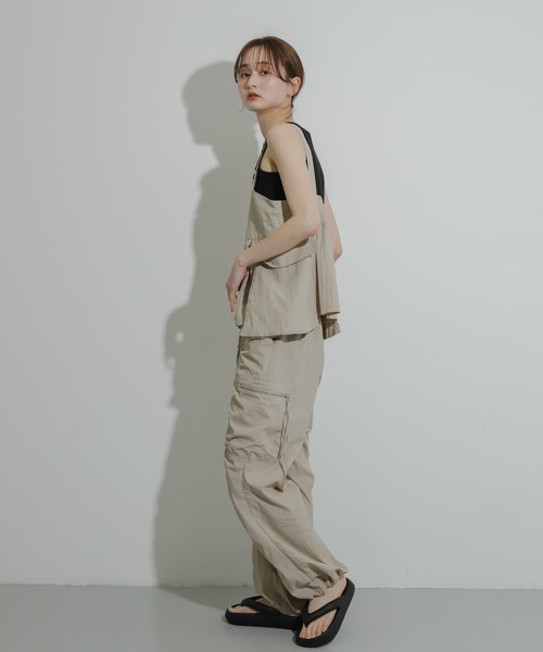 Uiscel（ユイセル）の「Uiscel　パッカリングイージーカーゴパンツ（その他パンツ・レディース・ライトベージュ/ブラック/オレンジ・ONE）」の12枚目の写真