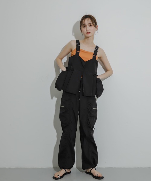 Uiscel（ユイセル）の「Uiscel　パッカリングイージーカーゴパンツ（その他パンツ・レディース・ライトベージュ/ブラック/オレンジ・ONE）」の18枚目の写真