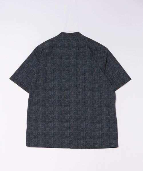 レノマ オム サッカープリント スタンドカラー半袖シャツ(セットアップ可能)（シャツ/ブラウス）｜renoma HOMME（レノマオム）