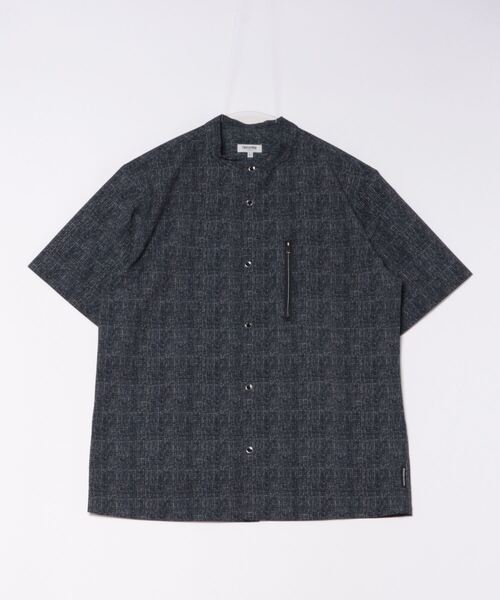 レノマ オム サッカープリント スタンドカラー半袖シャツ(セットアップ可能)（シャツ/ブラウス）｜renoma HOMME（レノマオム）