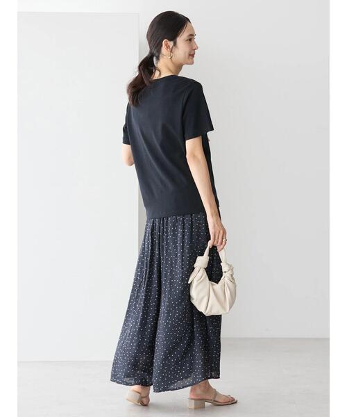 セール】キレイcottonクルーネックカットプルオーバー（Tシャツ