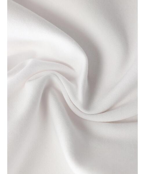 AMERICAN HOLIC(アメリカンホリック)の「キレイcottonクルーネックカットプルオーバー(Tシャツ/カットソー・レディース・ブラック/オフホワイト・S/M/L)」の5枚目の写真