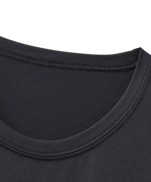 adidas(アディダス)の「adidas/アディダス ブランドロゴ Tシャツ 吸汗速乾(インナーウェア/肌着・メンズ・ダークブルー/ブラック・MEDIUM/LARGE)」の4枚目の写真