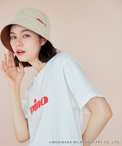 Pino meets ROPE' PICNIC】刺繍リバーシブルバケットハット（ハット