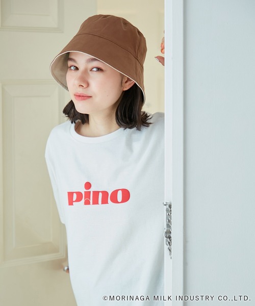 Pino meets ROPE' PICNIC】刺繍リバーシブルバケットハット（ハット
