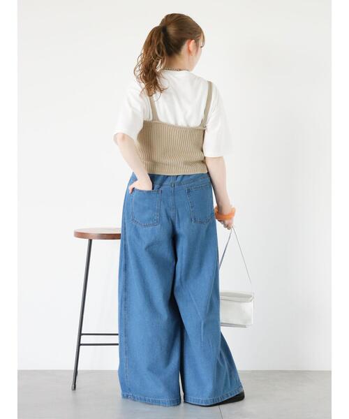 ehka sopo（エヘカソポ）の「◎パールビスチェ（ニット/セーター・レディース・ブラック/ベージュ・F）」の14枚目の写真