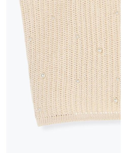 ehka sopo（エヘカソポ）の「◎パールビスチェ（ニット/セーター・レディース・ブラック/ベージュ・F）」の21枚目の写真