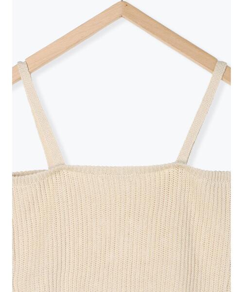 ehka sopo（エヘカソポ）の「◎パールビスチェ（ニット/セーター・レディース・ブラック/ベージュ・F）」の20枚目の写真