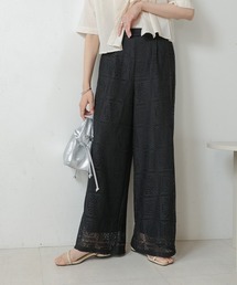 Bab（バブ）の「ブロックレースストレートパンツ（その他パンツ）」