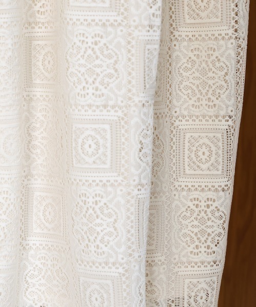 Bab（バブ）の「ブロックレースストレートパンツ（その他パンツ・レディース・オフホワイト/ホワイト系その他/ブラック・M）」の9枚目の写真