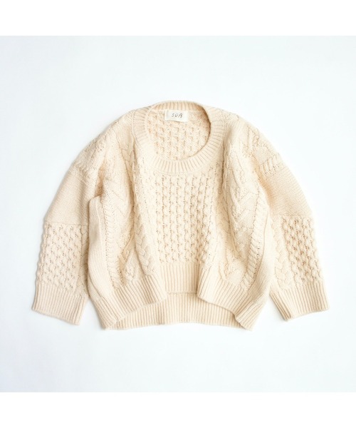 【suess】Cocoon Cable Pullover