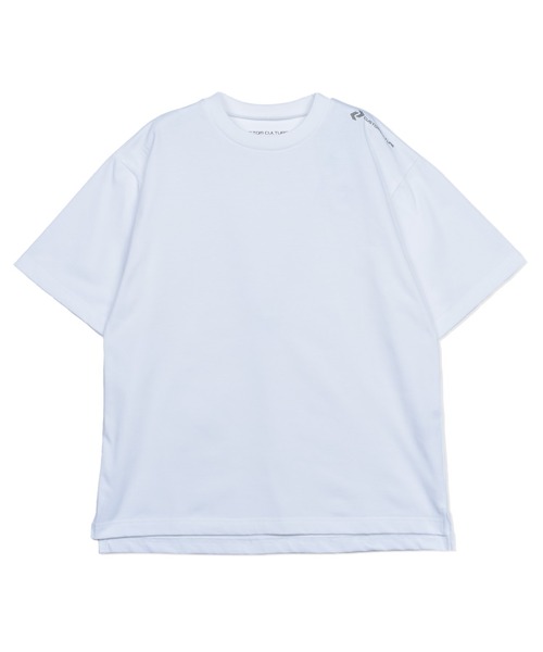 CUSTOM CULTURE(カスタムカルチャー)の「【Custom Culture】引き揃え天竺 クルーネック ショートスリーブTシャツ(Tシャツ/カットソー・メンズ・ホワイト/ブラック/チャコールグレー/ライトグレー・2/3)」の2枚目の写真