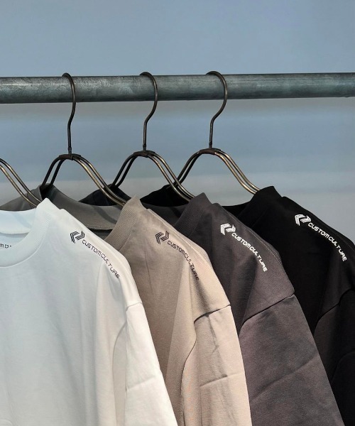 CUSTOM CULTURE(カスタムカルチャー)の「【Custom Culture】引き揃え天竺 クルーネック ショートスリーブTシャツ(Tシャツ/カットソー・メンズ・ホワイト/ブラック/チャコールグレー/ライトグレー・2/3)」の11枚目の写真