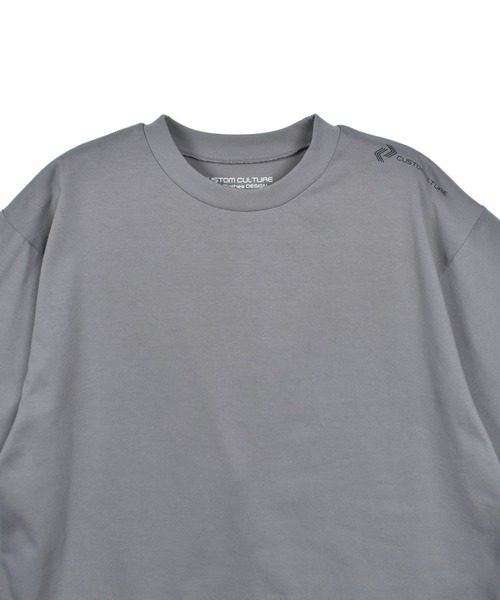 CUSTOM CULTURE(カスタムカルチャー)の「【Custom Culture】引き揃え天竺 クルーネック ショートスリーブTシャツ(Tシャツ/カットソー・メンズ・ホワイト/ブラック/チャコールグレー/ライトグレー・2/3)」の6枚目の写真